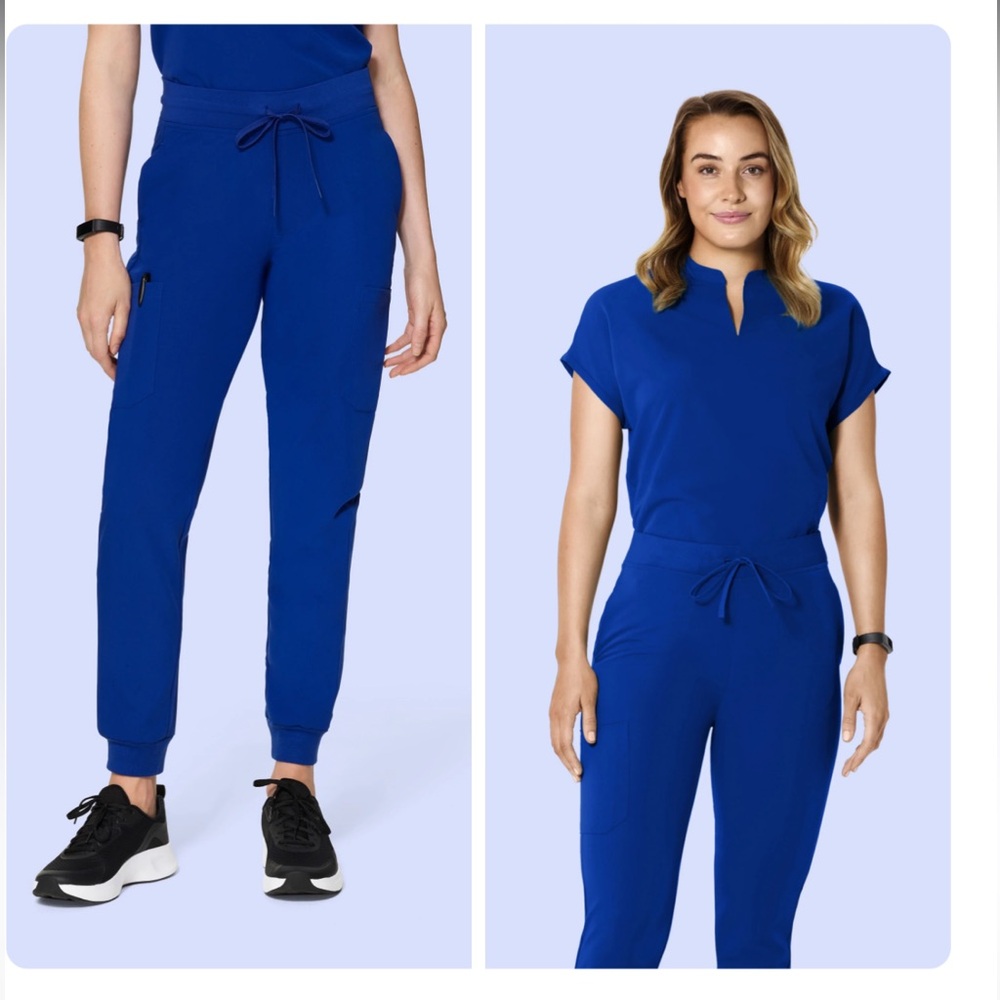 Mandala Galaxy Blue Scrub Set